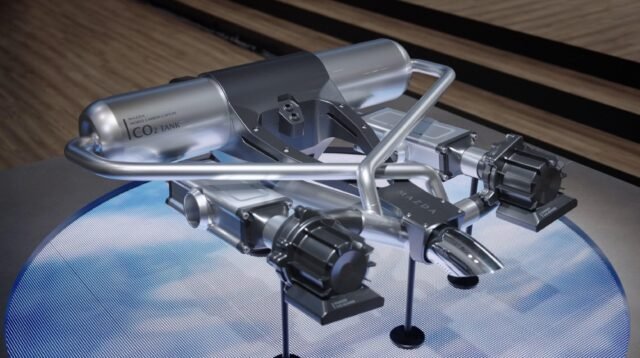 Mazda testing carbon-capture exhaust tech that stores CO2 in a tank