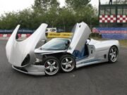 Covini C6W Six-Wheeled Supercar with a Double Front Axle